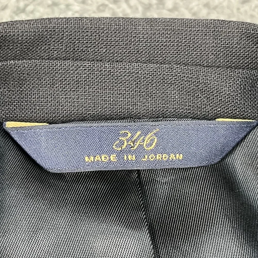Brooks Brothers 346 Stretch‎ Wool Black Blazer / Sports Coat Sz 42R (READ)